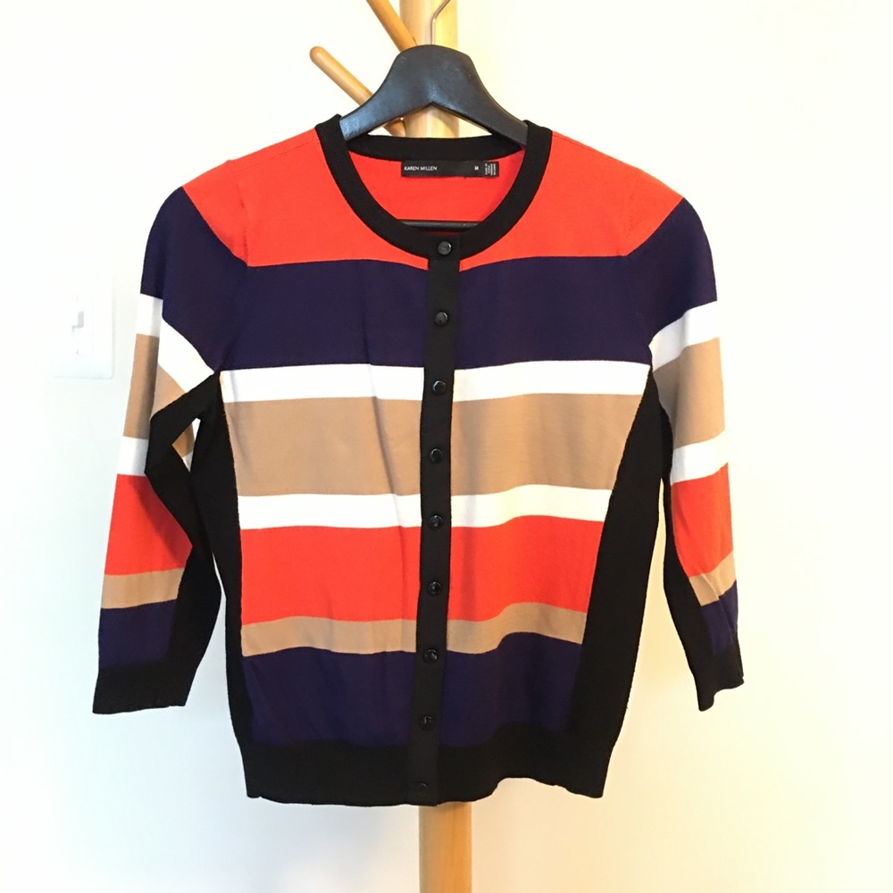 Karen Mullen Colorblock Cardigan